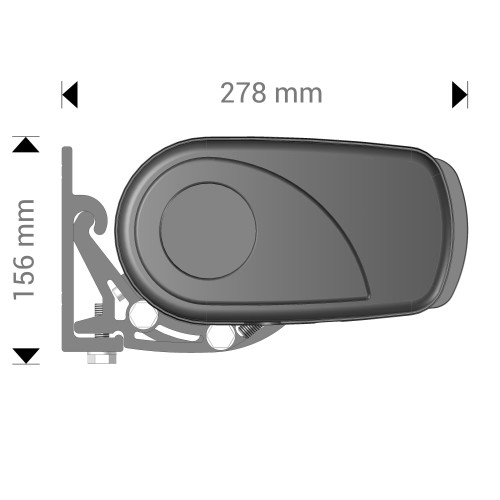 Toldo Cofre Barbade 5.00 m x 3.50 m Motorizado con mando a distancia y maniobra auxiliar