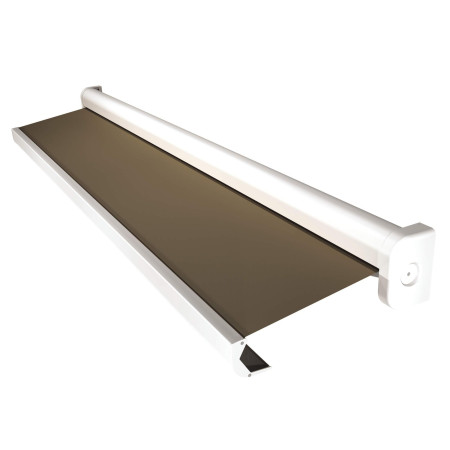 Toldo cofre Fidji 5 m x 3,00 m motorizado con interruptor y sistema de emergencia