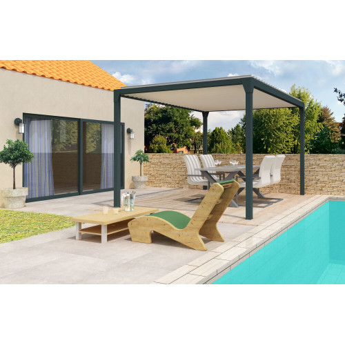 Pérgola bioclimática manual de 3.50 m x 4.00 m