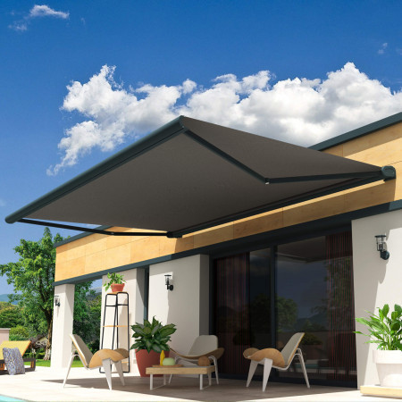Toldo cofre Arizona 4 x 3,5 m Motorizado con mando a distancia y sistema de emergencia + iluminación LED  - 1