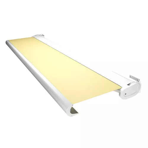 Toldo Cofre Samoa 4.00 m x 3.50 m Motorizado con mando a distancia y maniobra auxiliar