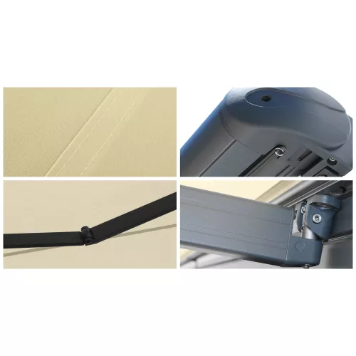 Toldo Cofre Samani 5.00 m x 3.50 m Motorizado con mando a distancia y maniobra auxiliar