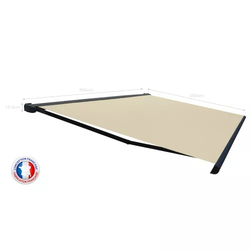 Toldo Cofre Samani 5.00 m x 3.50 m Motorizado con mando a distancia y maniobra auxiliar