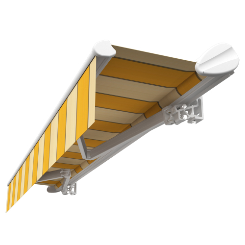 Toldo semicofre Duncan 4,80 m x 3 m con motor, mando a distancia y sistema de emergencia 2