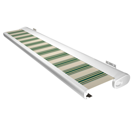 Toldo cofre Barbade 6 m x 3,5 m con motor, mando a distancia y sistema de emergencia