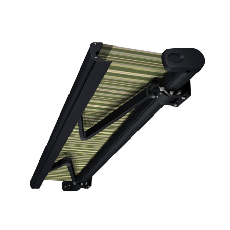 Toldo cofre Barbade 4 m x 3,5 m con motor, mando a distancia y sistema de emergencia