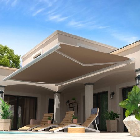 Toldo cofre Barbade 4 x 3,5 m Motorizado con mando a distancia con sistema de emergencia + iluminación led