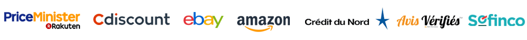 Priceminister Rakuten, Cdiscount, Ebay, Amazon, Crédit du Nord, Avis vérifiés, Sofinco